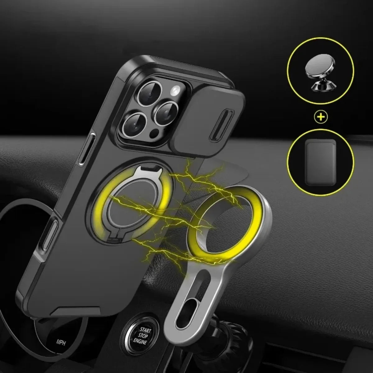 Armor Magnetic Bracket Case for iPhone Armor Magnetic Bracket Case for iPhone